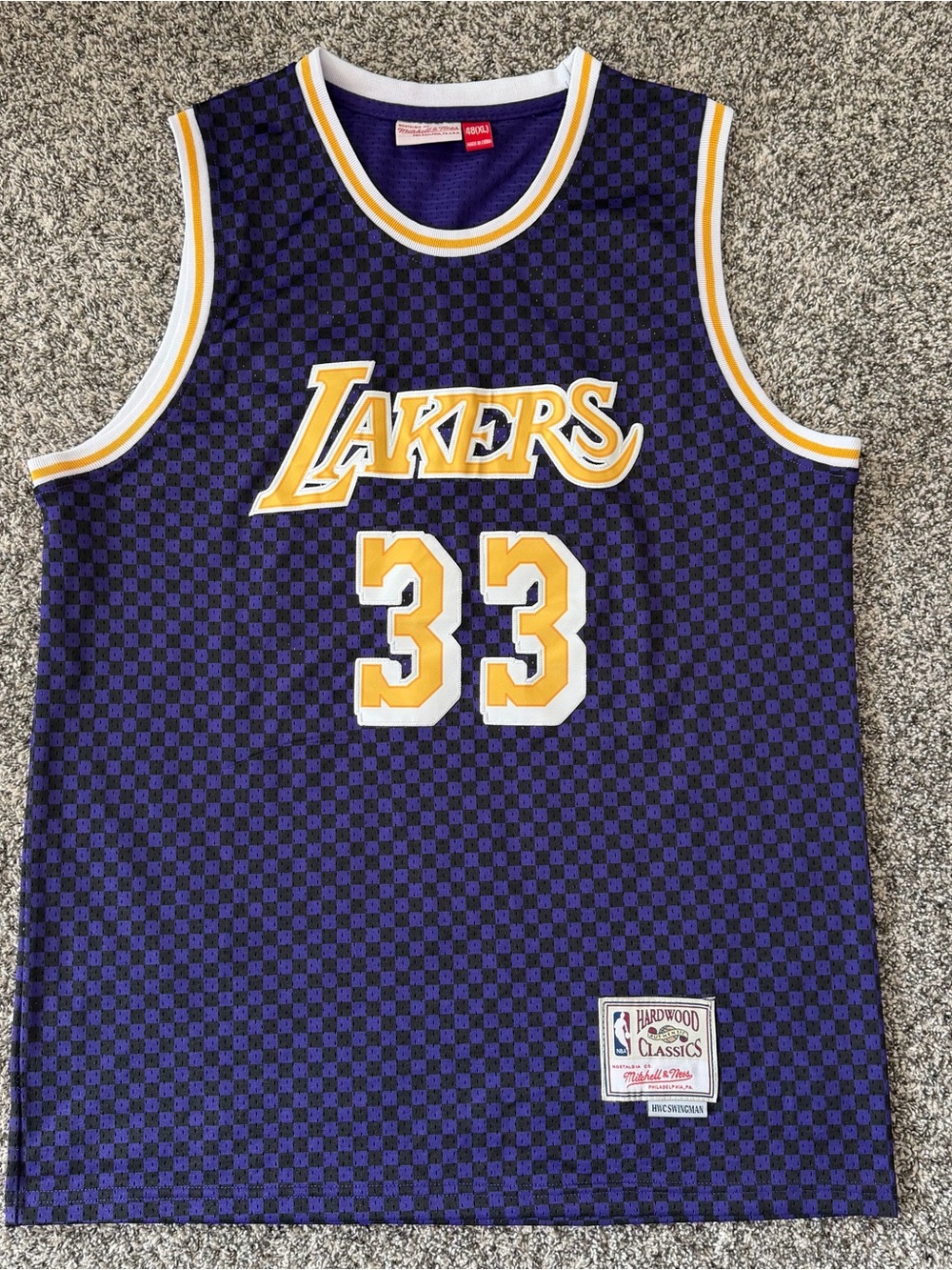 Mitchell & Ness Lakers Kareem Abdul-Jabbar #33 Swingman Jersey XL 48 NBA